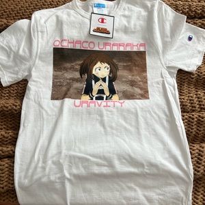 Brand new white my hero academia shirt size S
